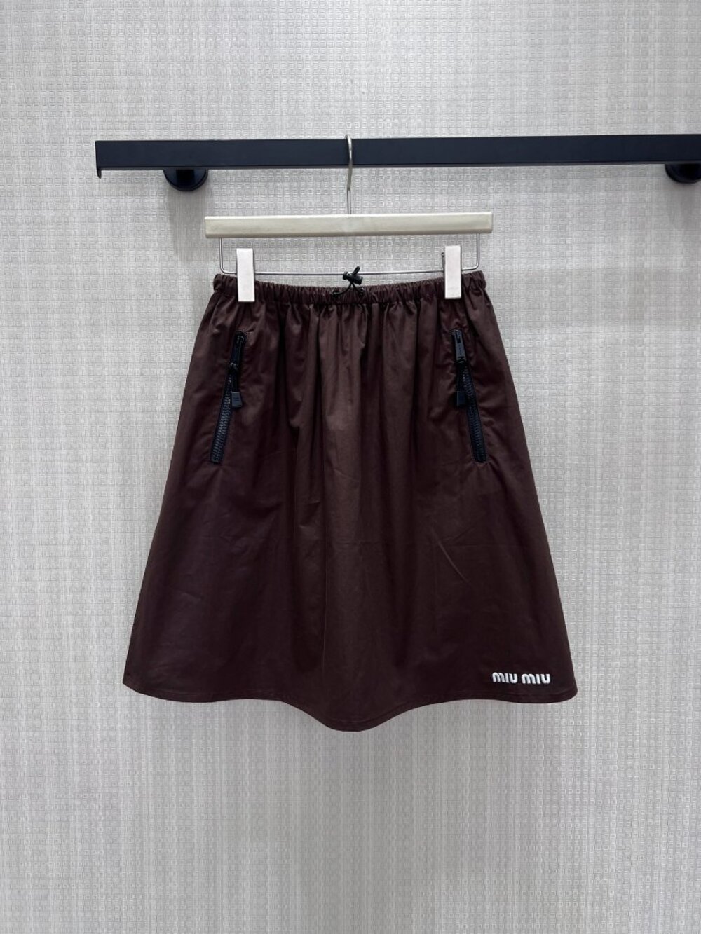 Miu Miu Dark Brown Utility Skirt